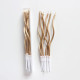 Birthday candles curl, gold champagne , 6 pcs ,17 cm
