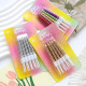 Rose Gold stripe brights birthday Candles 10 Pcs