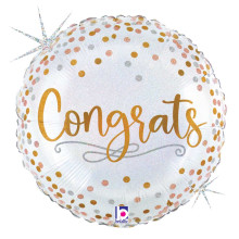 18 inch Congrats Confetti Foil balloon
