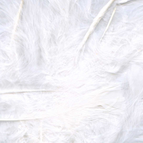 Eleganza Craft Marabout Feathers Mixed sizes 3-8 8g bag White