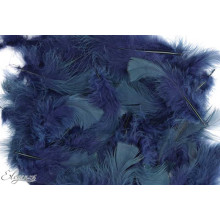 Eleganza Craft Marabout Feathers Mixed sizes 3-8inch 8g bag Navy Blue