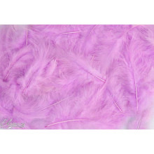 Eleganza Craft Marabout Feathers Mixed sizes 3-8inch 8g bag Pastel Lavender
