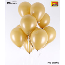 5 inch Latex Balloon Pastel Brown 100 count