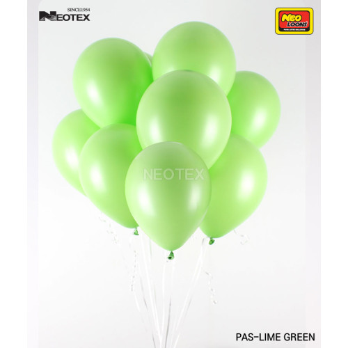 5 inch Latex Balloon Pastel LIME GREEN 100 count