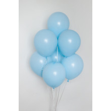 16 inch Latex Balloon PASTEL Matt Blue 50 count