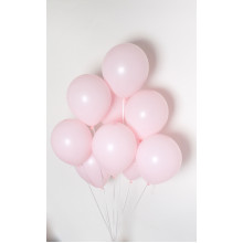 5 inch Latex Balloon PASTEL Matt Pink 100 count