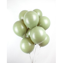 12 inch Latex Balloon Pastel Olive Green 100 count