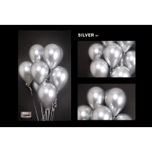 12 inch balloons chrome Silver 50 pcs