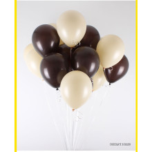12 inch Latex Balloon Pastel CHOCOLATE 100 count