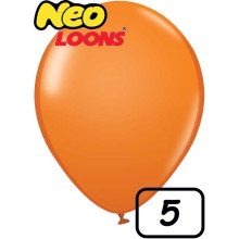 5 inch Latex Balloon Standard ORANGE 100 count