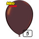5 inch Latex Balloon Pastel CHOCOLATE 100 count