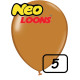 5 inch Latex Balloon Pastel Brown 100 count