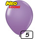5 inch Latex Balloon Pastel LILAC 100 count