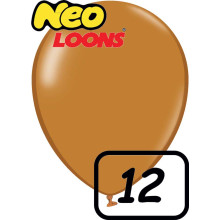 12 inch Latex Balloon Pastel Brown 100 count