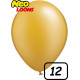 12 inch Latex Balloon metallic Gold 100 count