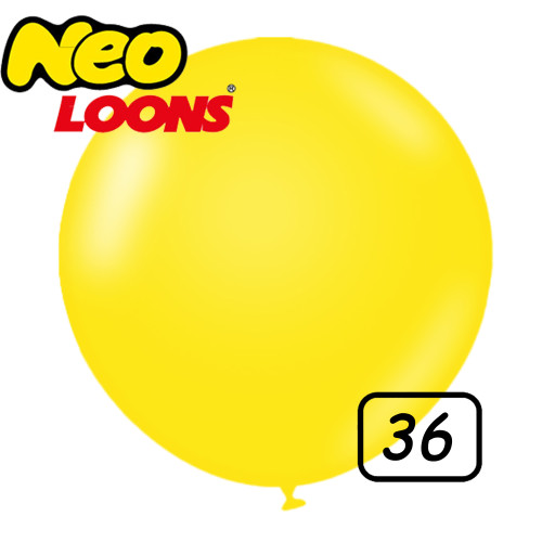 36 inch latex balloon Standard YELLOW 1 count