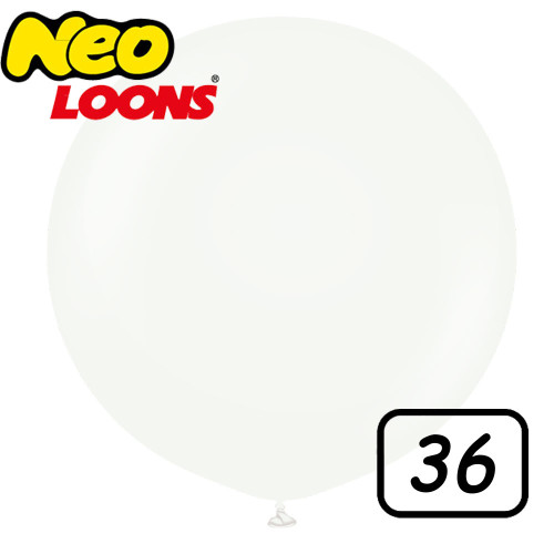 36 inch latex balloon White 1 count