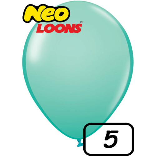 5 inch Latex Balloon Standard AQUA BLUE 100 count