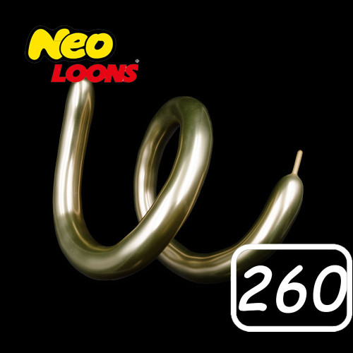 بالون تويست كروم ذهبي 260 (50حبة)