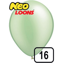 16 inch Latex Balloon Pastel PASTEL Matt Green 50 count