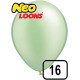 16 inch Latex Balloon Pastel PASTEL Matt Green 50 count