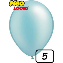 5 inch Latex Balloon PASTEL Matt Blue 100 count