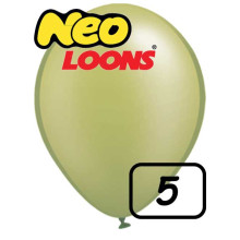 5 inch Latex Balloon Pastel Olive 100 count