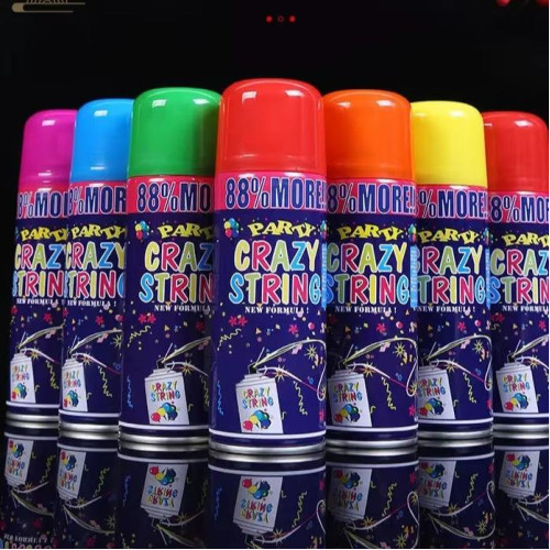 بخاخ خيوط ملونة للحفلات