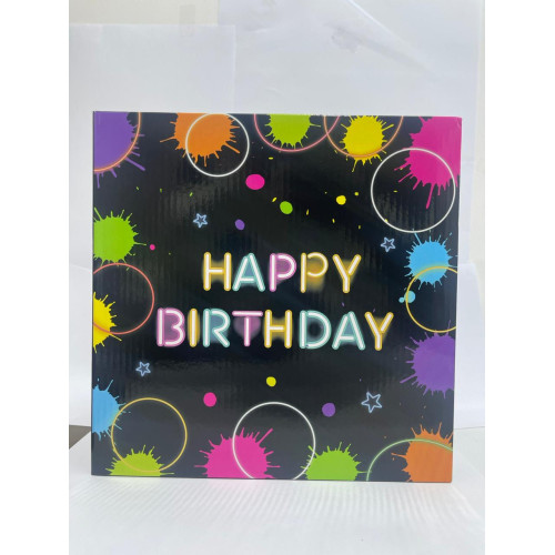 neon Party Set Large 32-Piece Set for Childrens Birthday or Theme Party, Table Decoration