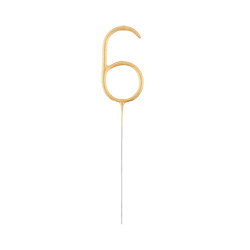 رقم 6 شمعة شرار