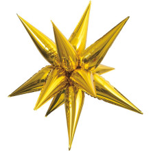 26 inch Gold Starburst Balloons