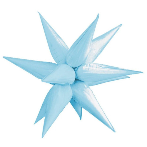 26 inch Light Blue Starburst Balloons