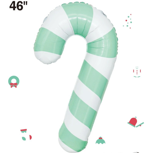 46 inch Mint Green Candy Cane balloon
