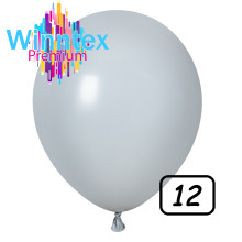 12 inch latex balloon Grey Pastel 100 count