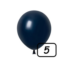 5 inch latex balloon Navy Blue Pastel 100 count